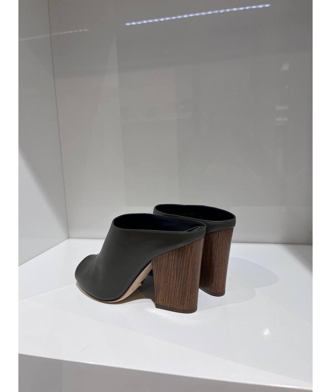 SERGIO ROSSI Мульти кожаные мюли, фото 3