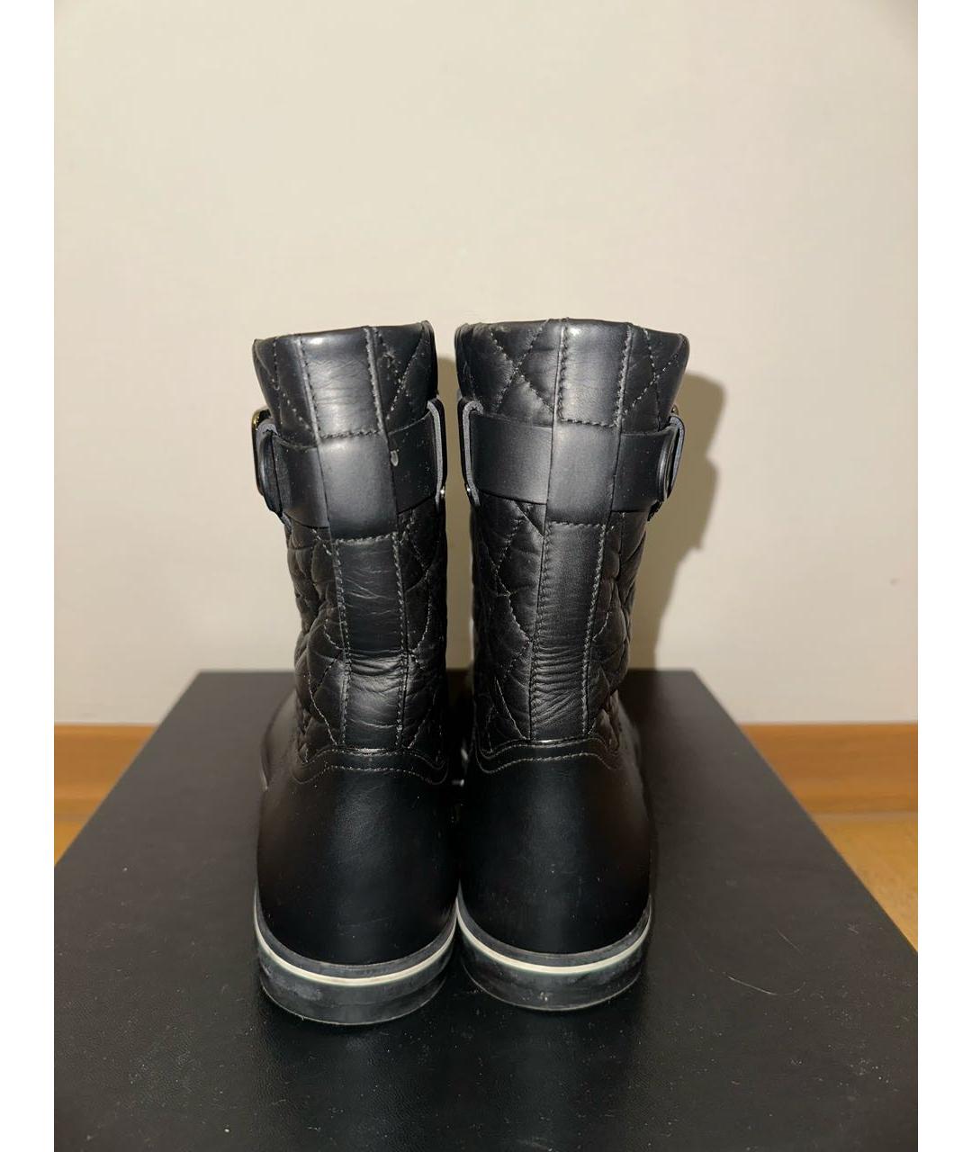 CHANEL Черные кожаные ботинки, фото 4