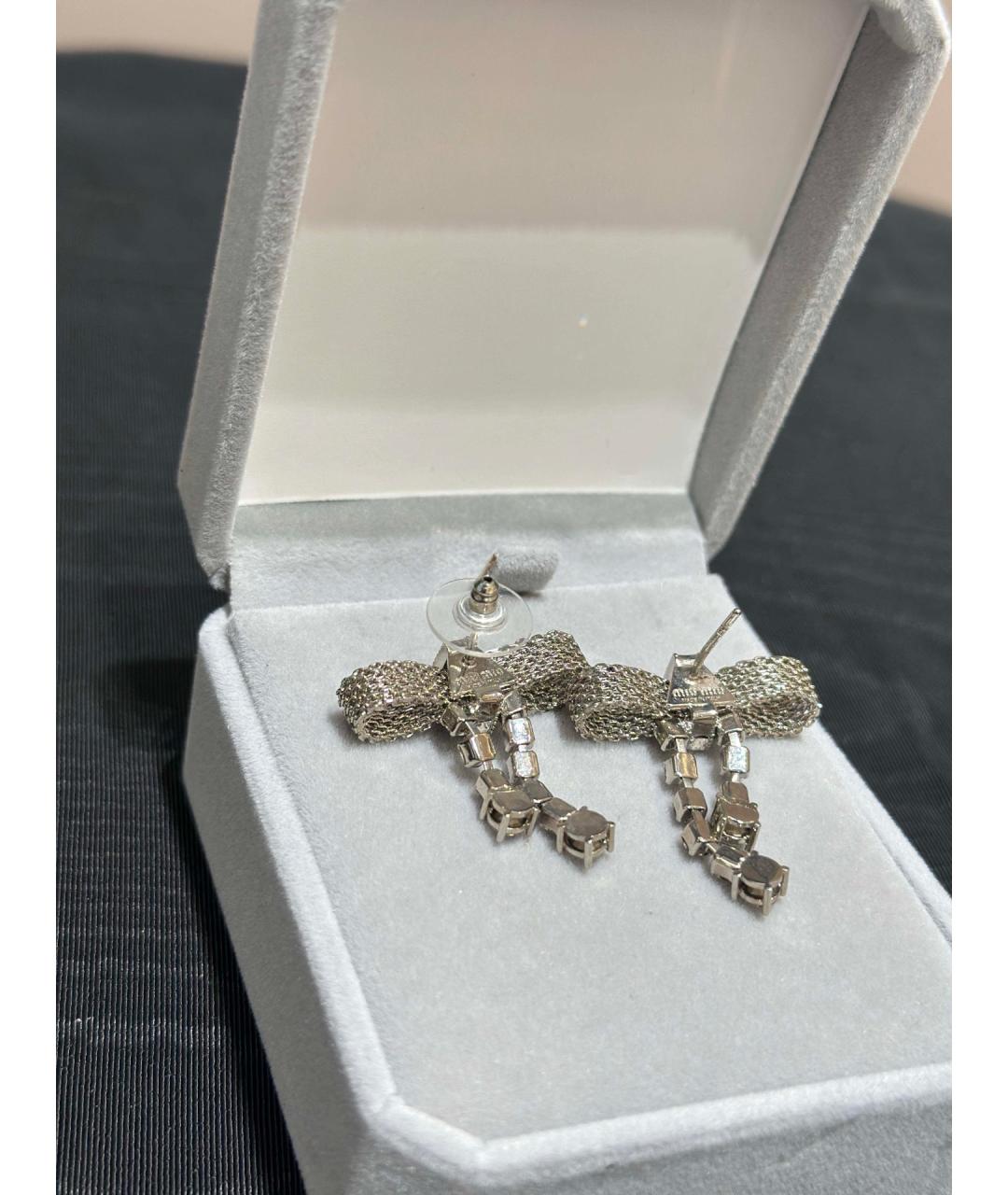 MIU MIU Серебряные серьги, фото 4