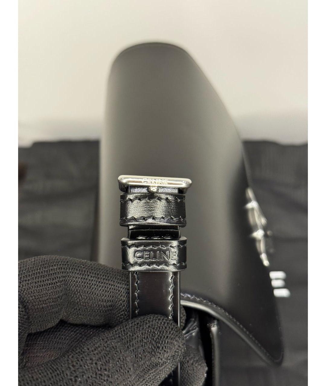 CELINE Черная кожаная сумка через плечо, фото 7