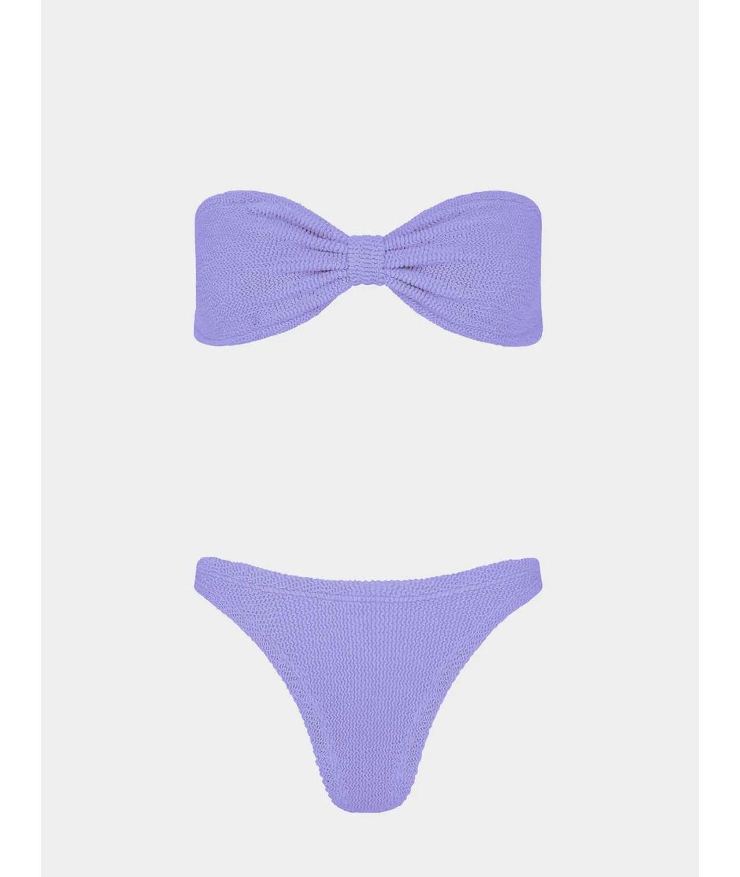 HUNZA G Фиолетовый полиамидовый купальник, фото 9