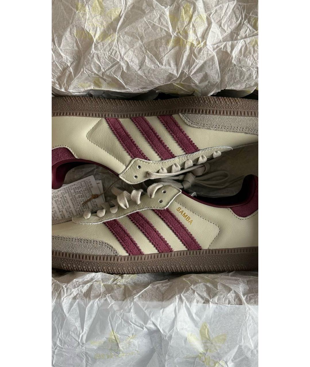 ADIDAS Серые кожаные кроссовки, фото 6