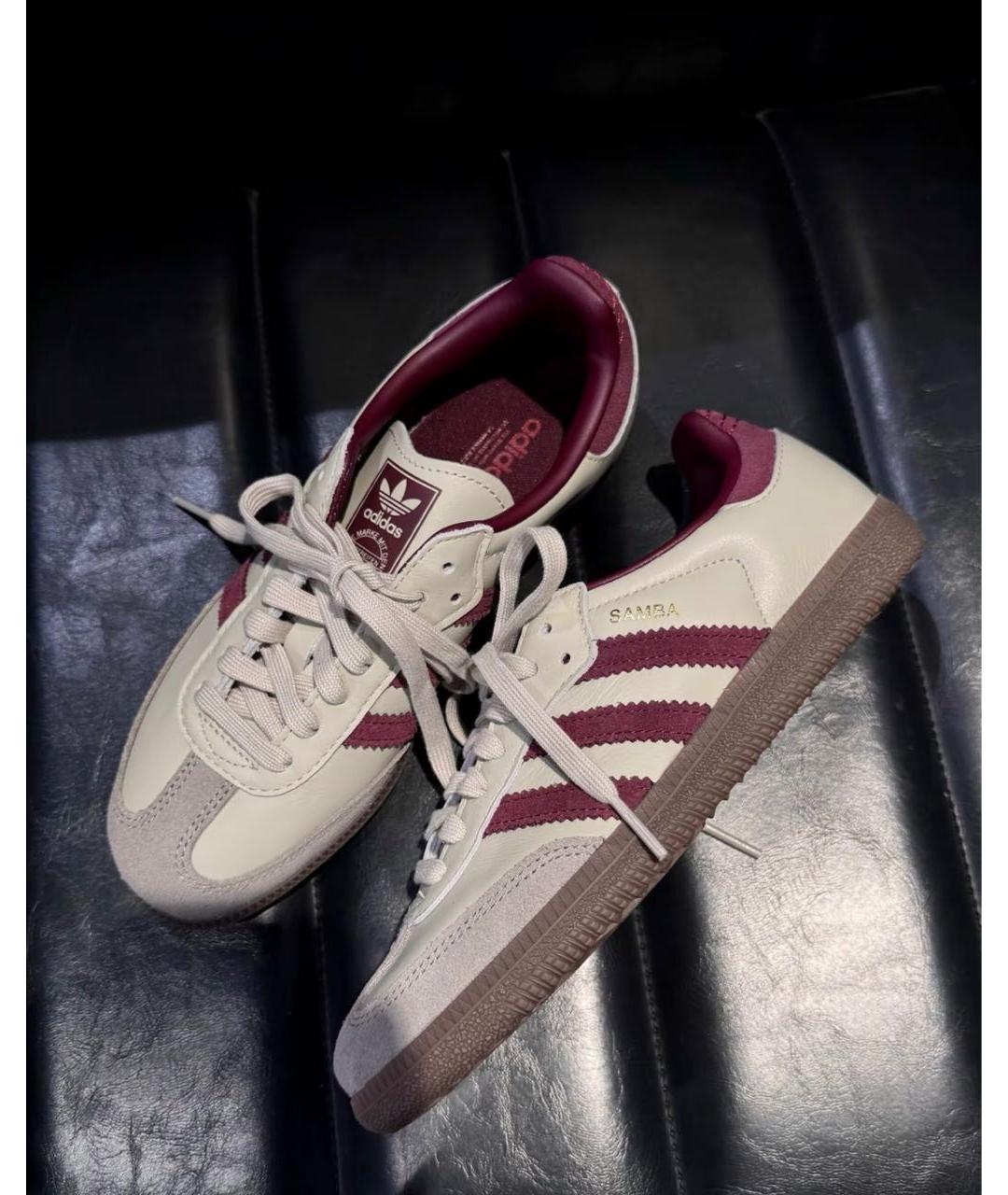 ADIDAS Серые кожаные кроссовки, фото 5