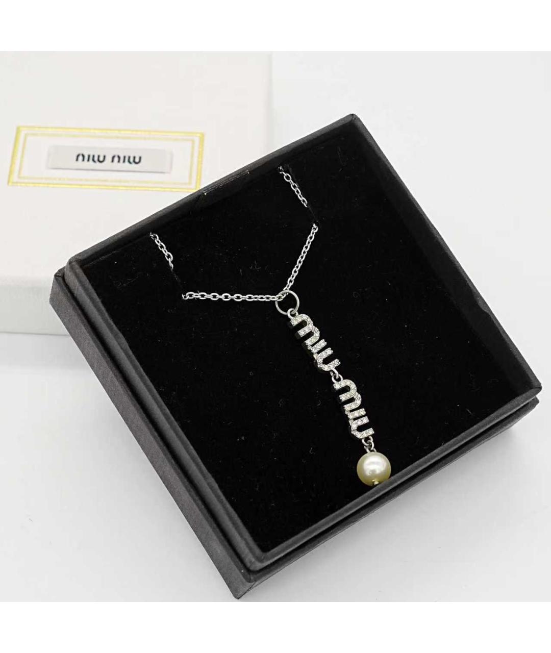 MIU MIU Серебряная подвеска, фото 3