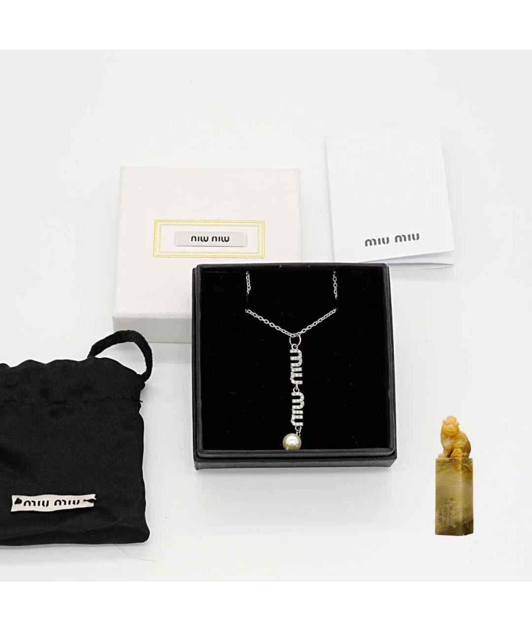 MIU MIU Серебряная подвеска, фото 2
