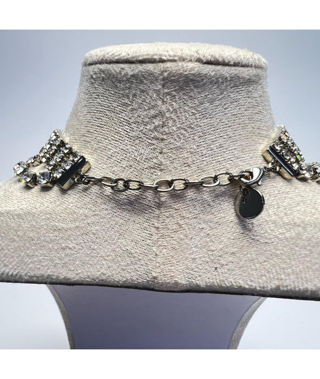 MIU MIU Серебряное металлическое колье, фото 5