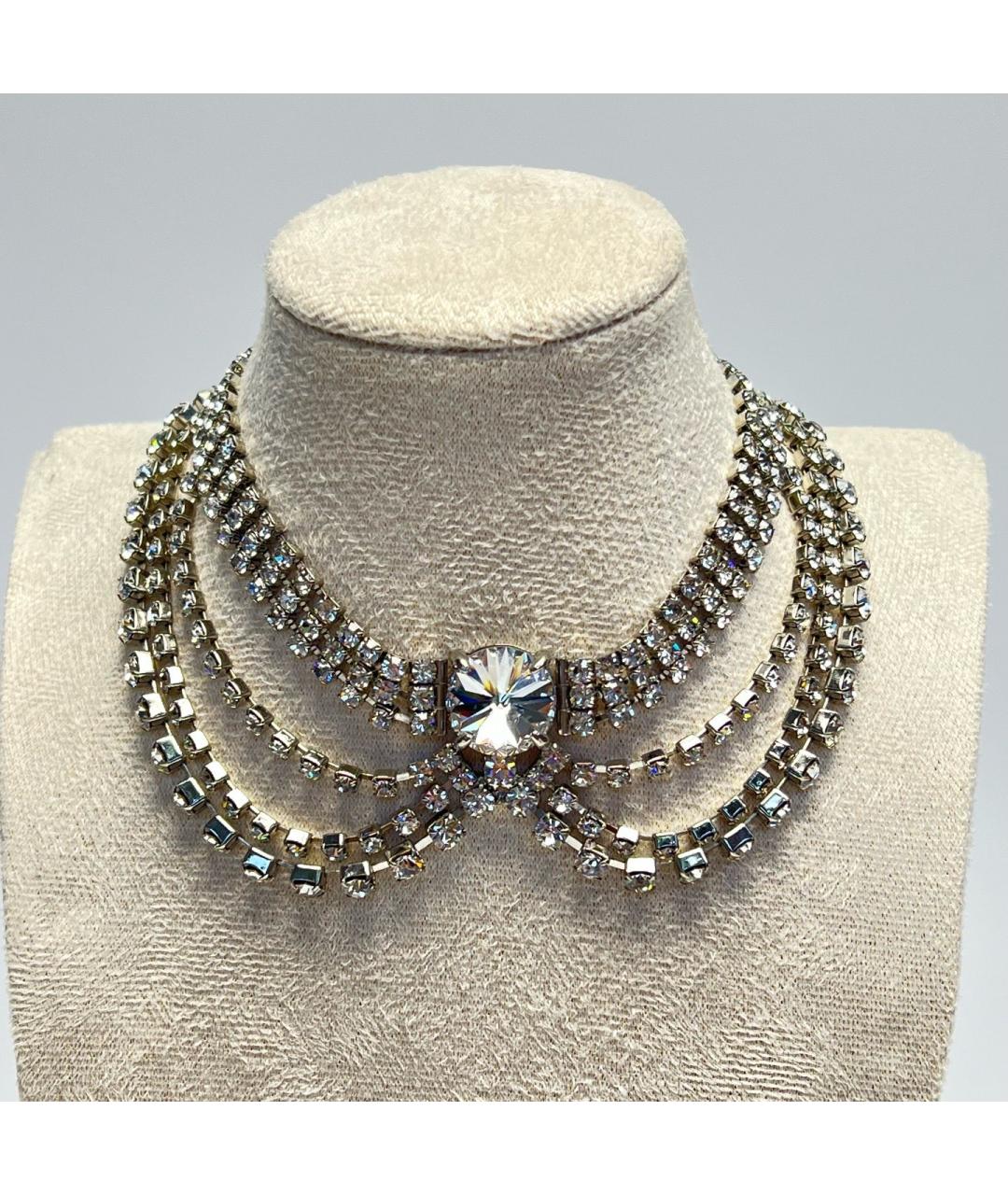 MIU MIU Серебряное металлическое колье, фото 10