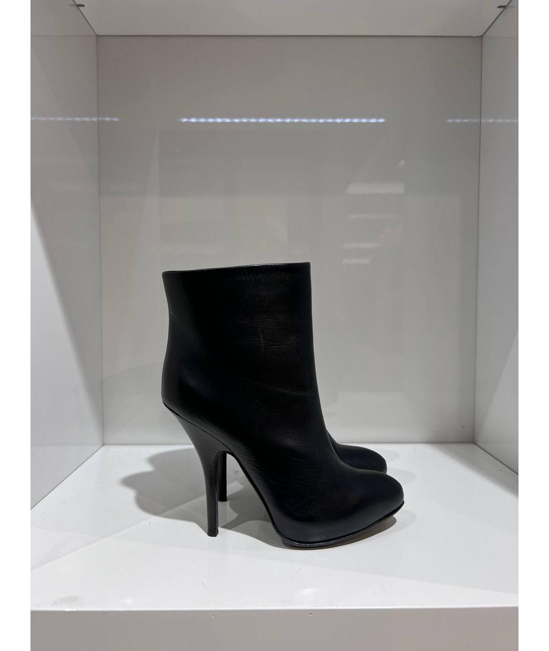 LANVIN Черные кожаные ботинки, фото 3