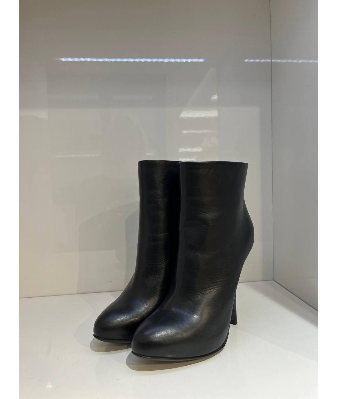 LANVIN Черные кожаные ботинки, фото 2