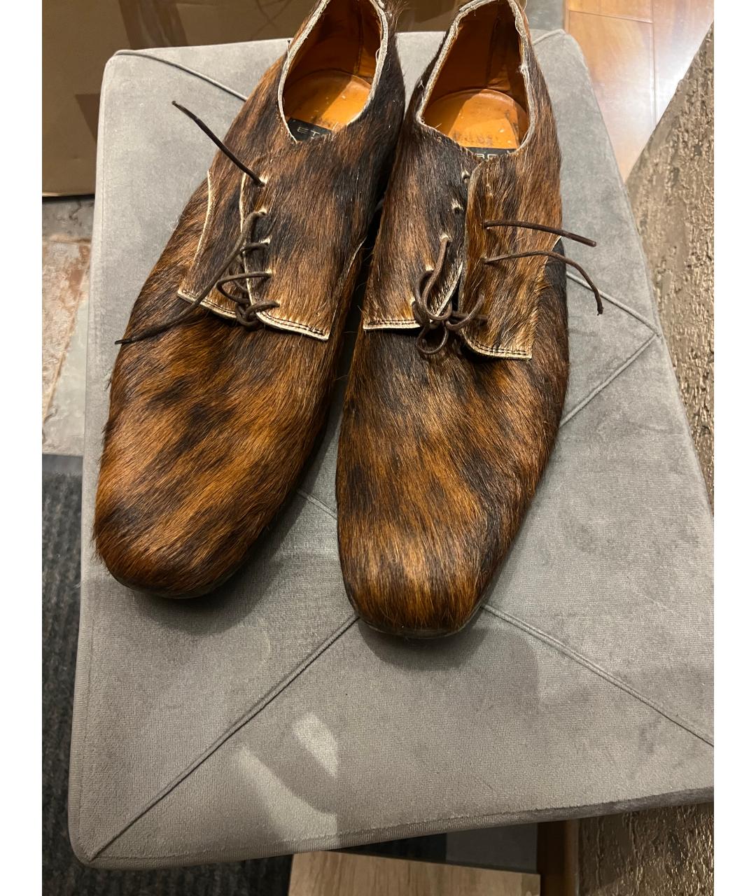 ETRO Коричневые низкие ботинки, фото 2