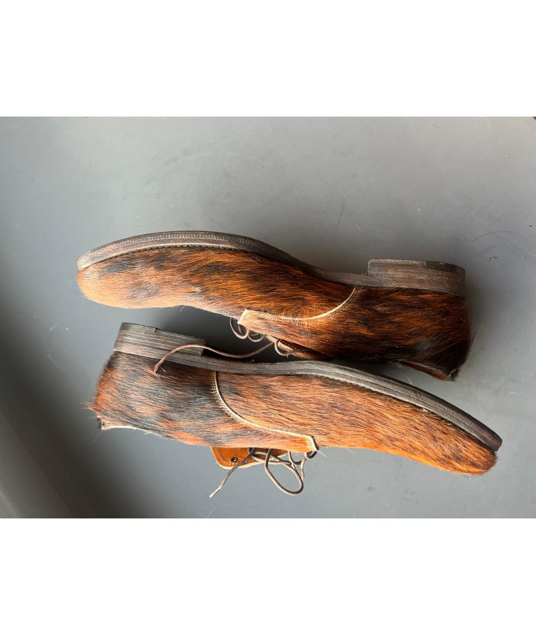 ETRO Коричневые низкие ботинки, фото 7