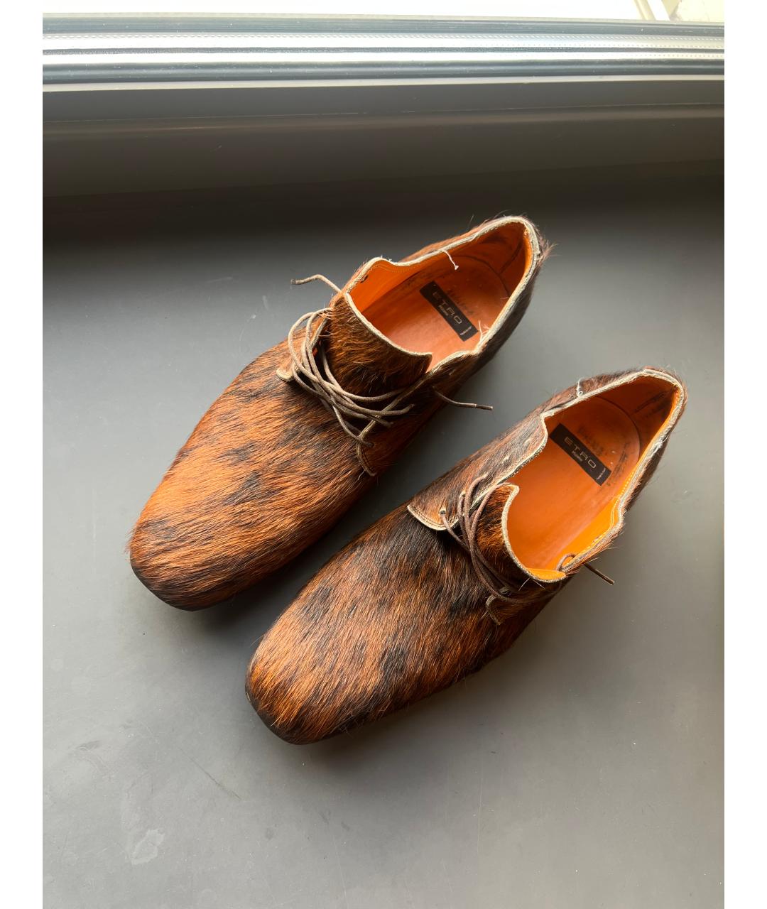 ETRO Коричневые низкие ботинки, фото 3