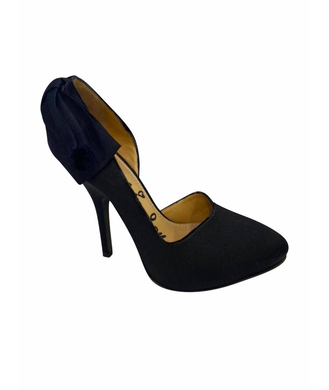 LANVIN Черные замшевые туфли, фото 1