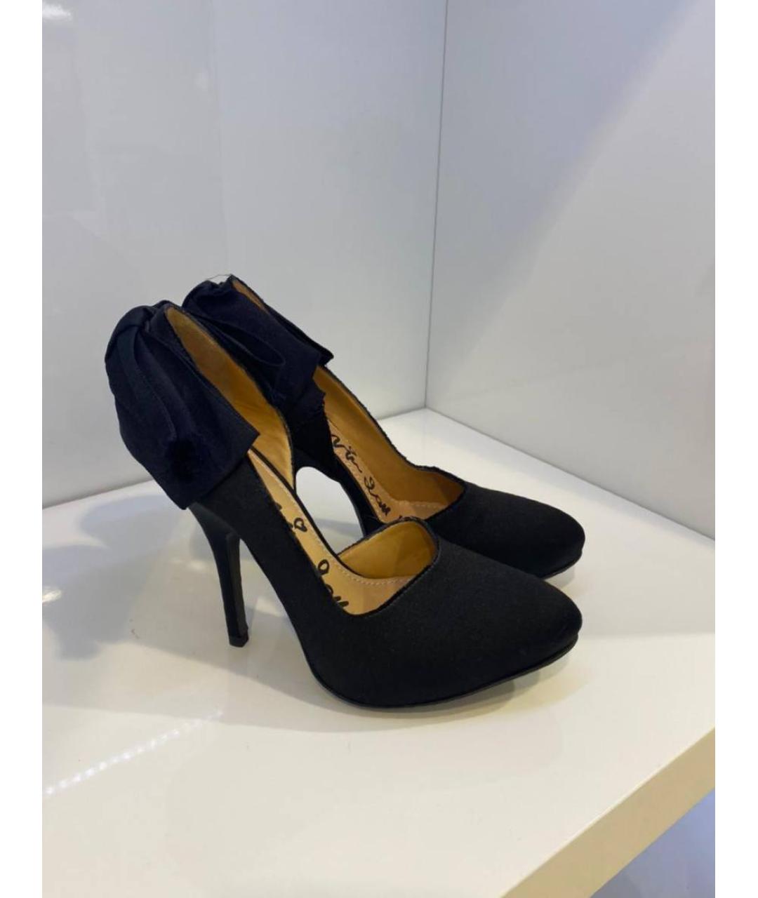 LANVIN Черные замшевые туфли, фото 4