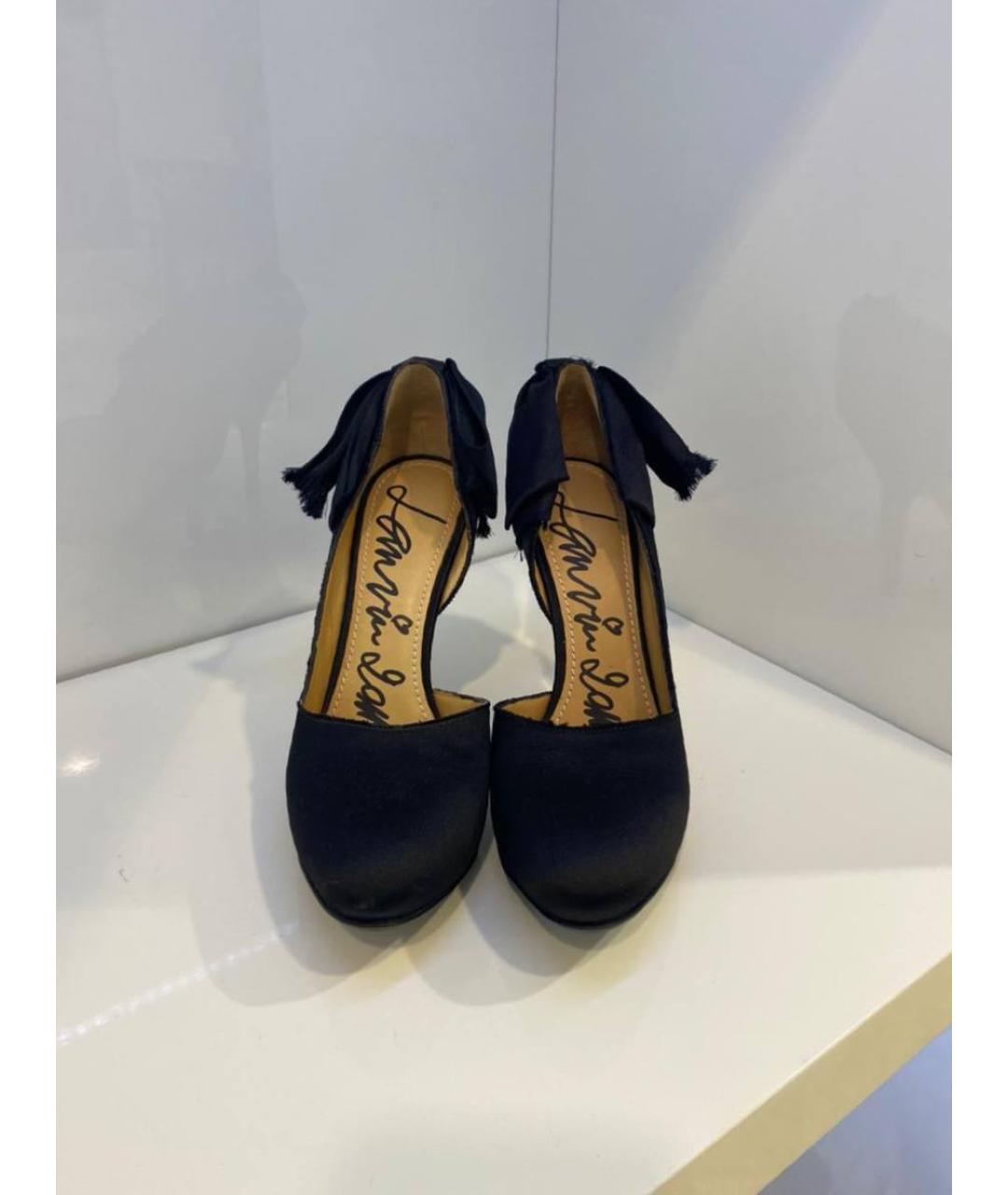 LANVIN Черные замшевые туфли, фото 2