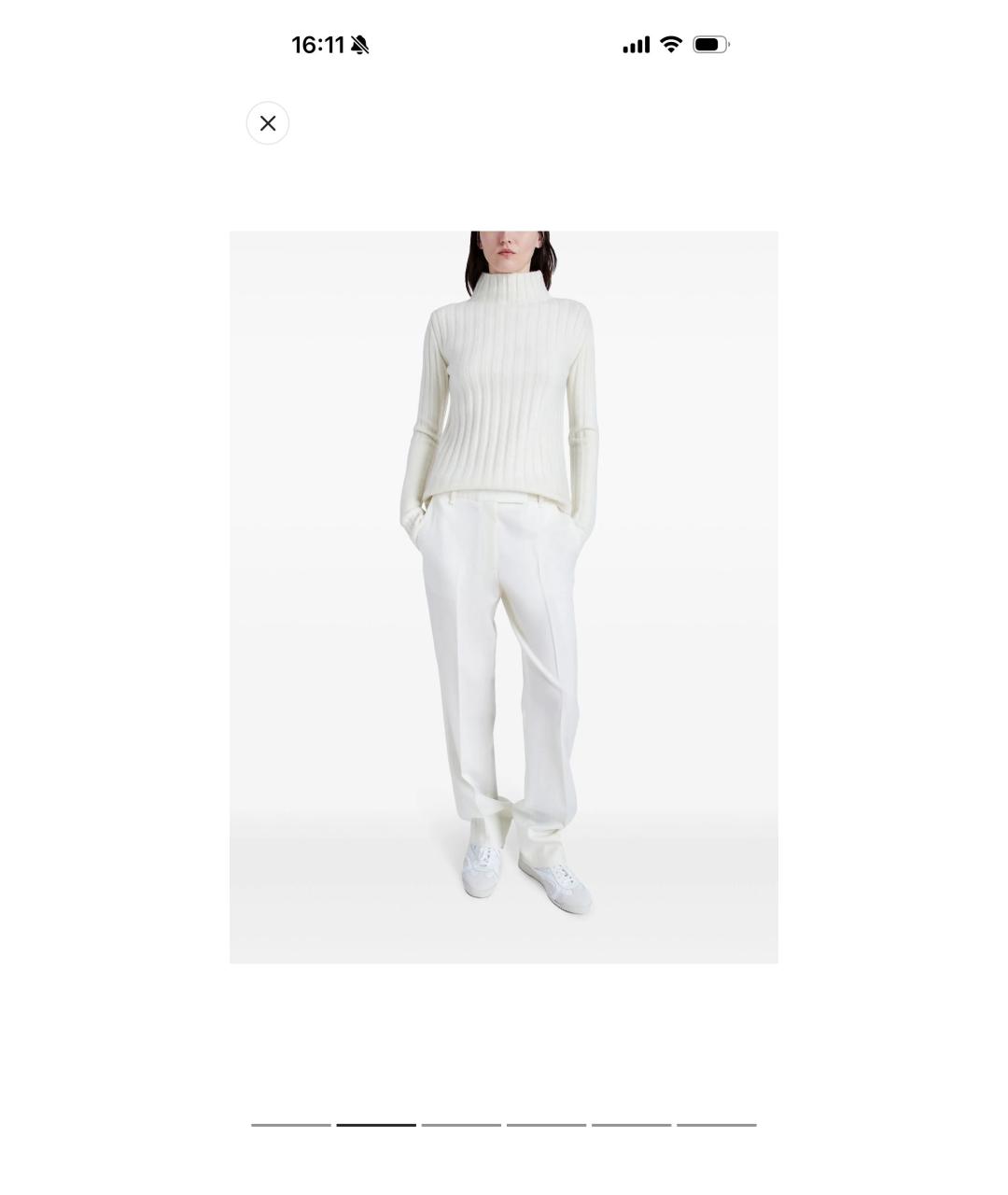 PROENZA SCHOULER Белый шерстяной джемпер / свитер, фото 5