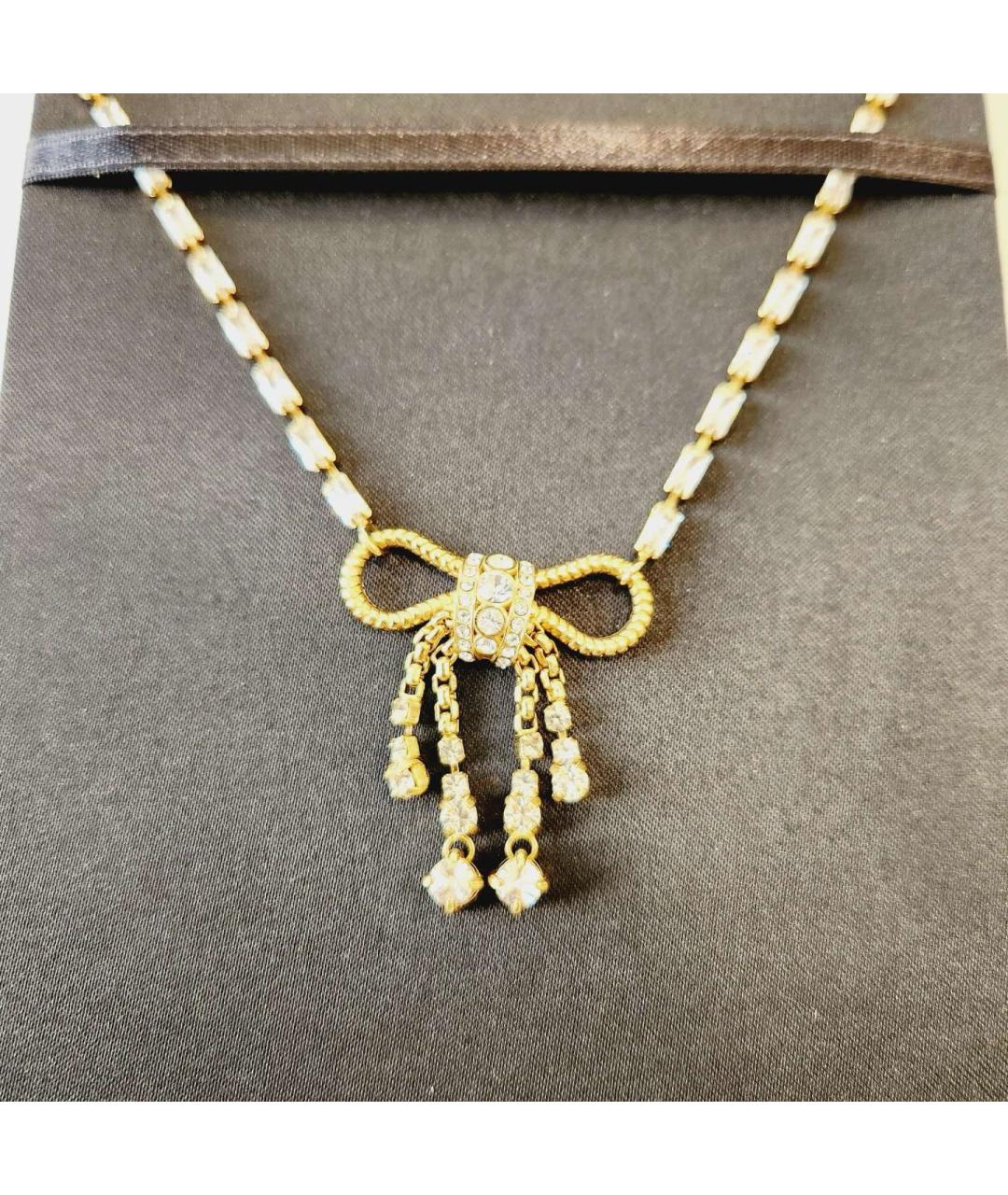 MIU MIU Золотое колье, фото 2