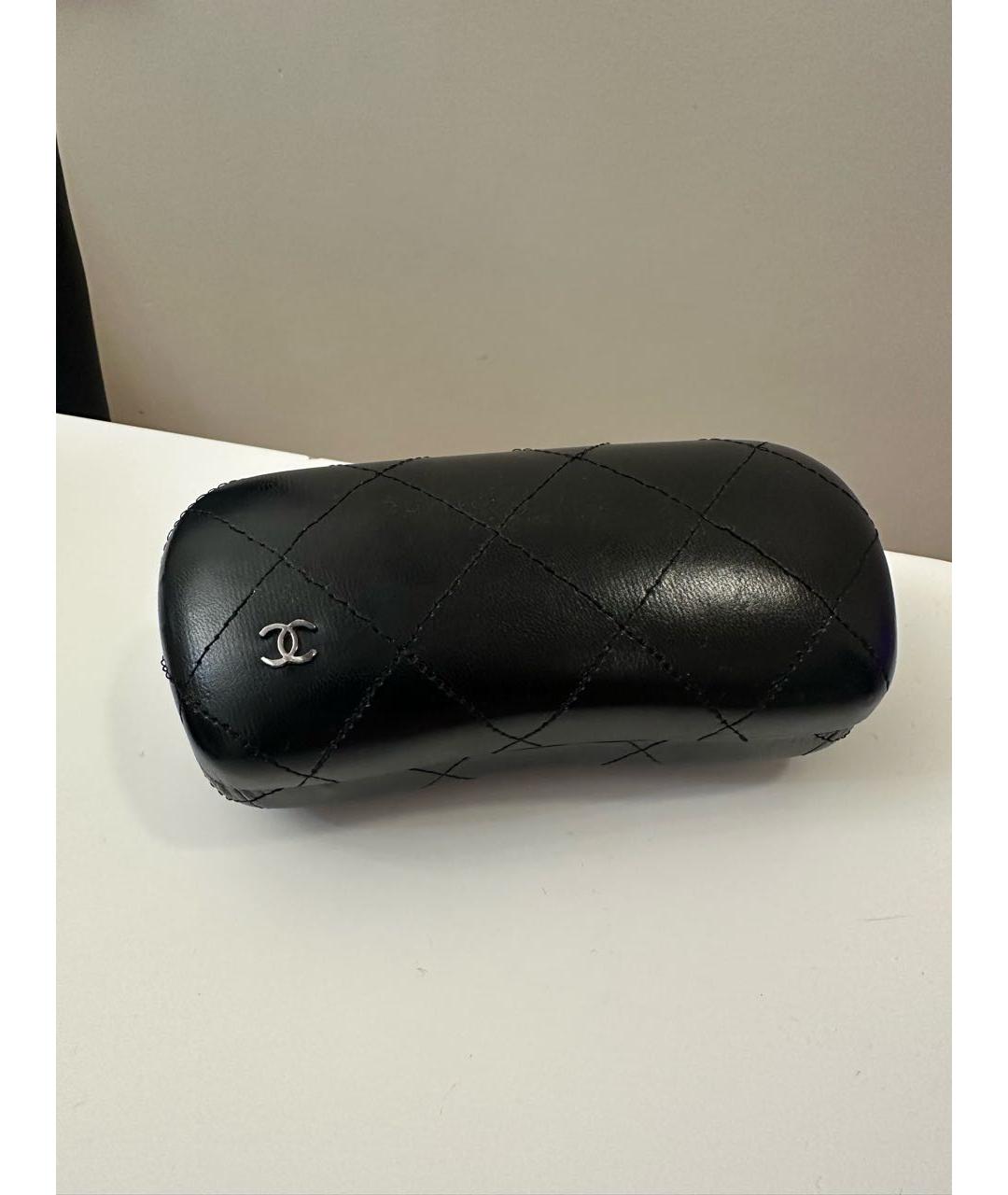 CHANEL Черные пластиковые солнцезащитные очки, фото 4