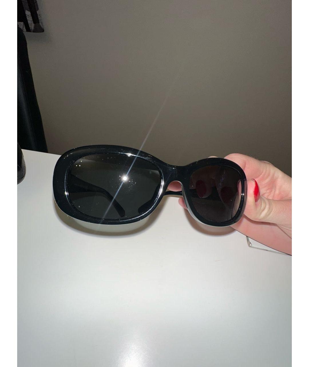CHANEL Черные пластиковые солнцезащитные очки, фото 8