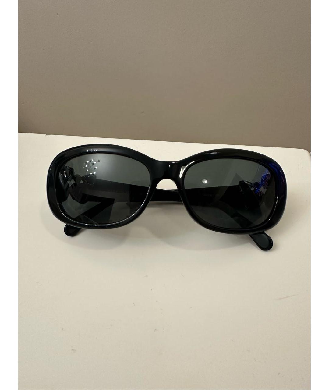 CHANEL Черные пластиковые солнцезащитные очки, фото 9