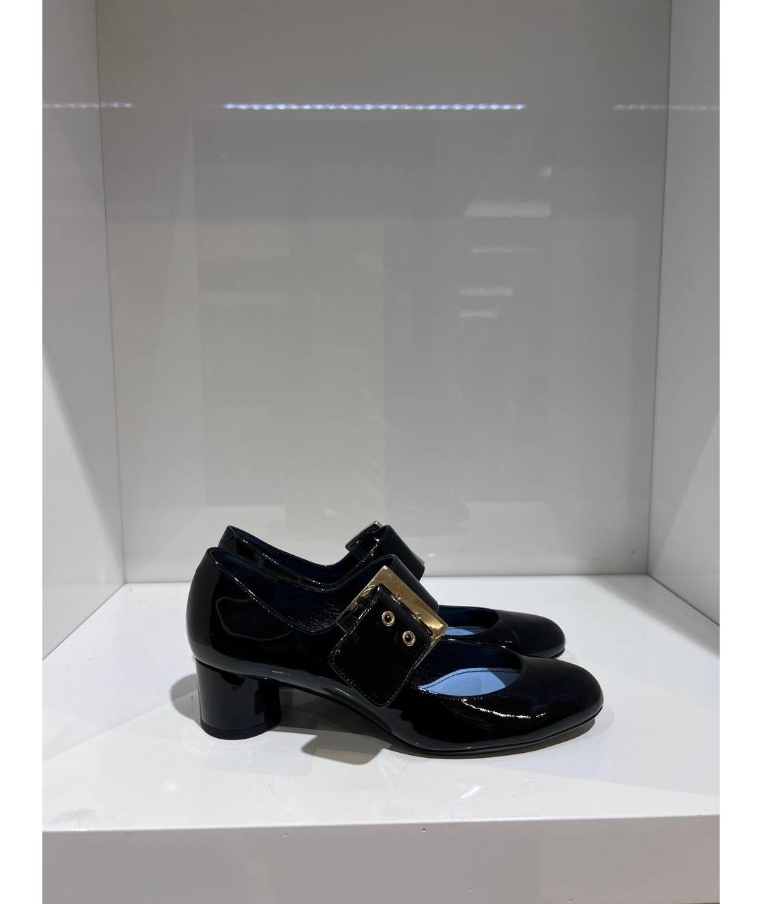 LANVIN Черные кожаные туфли, фото 3