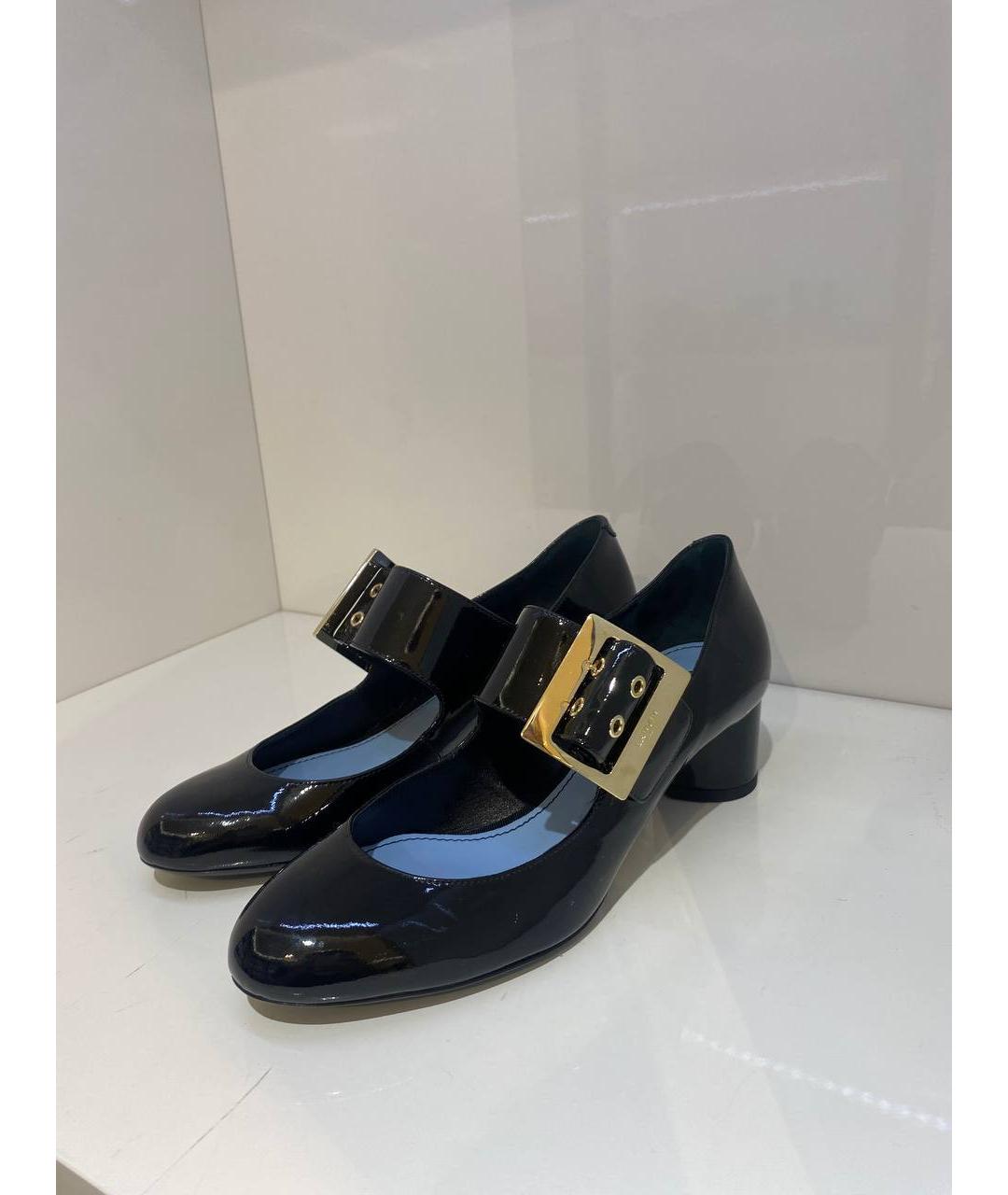 LANVIN Черные кожаные туфли, фото 2