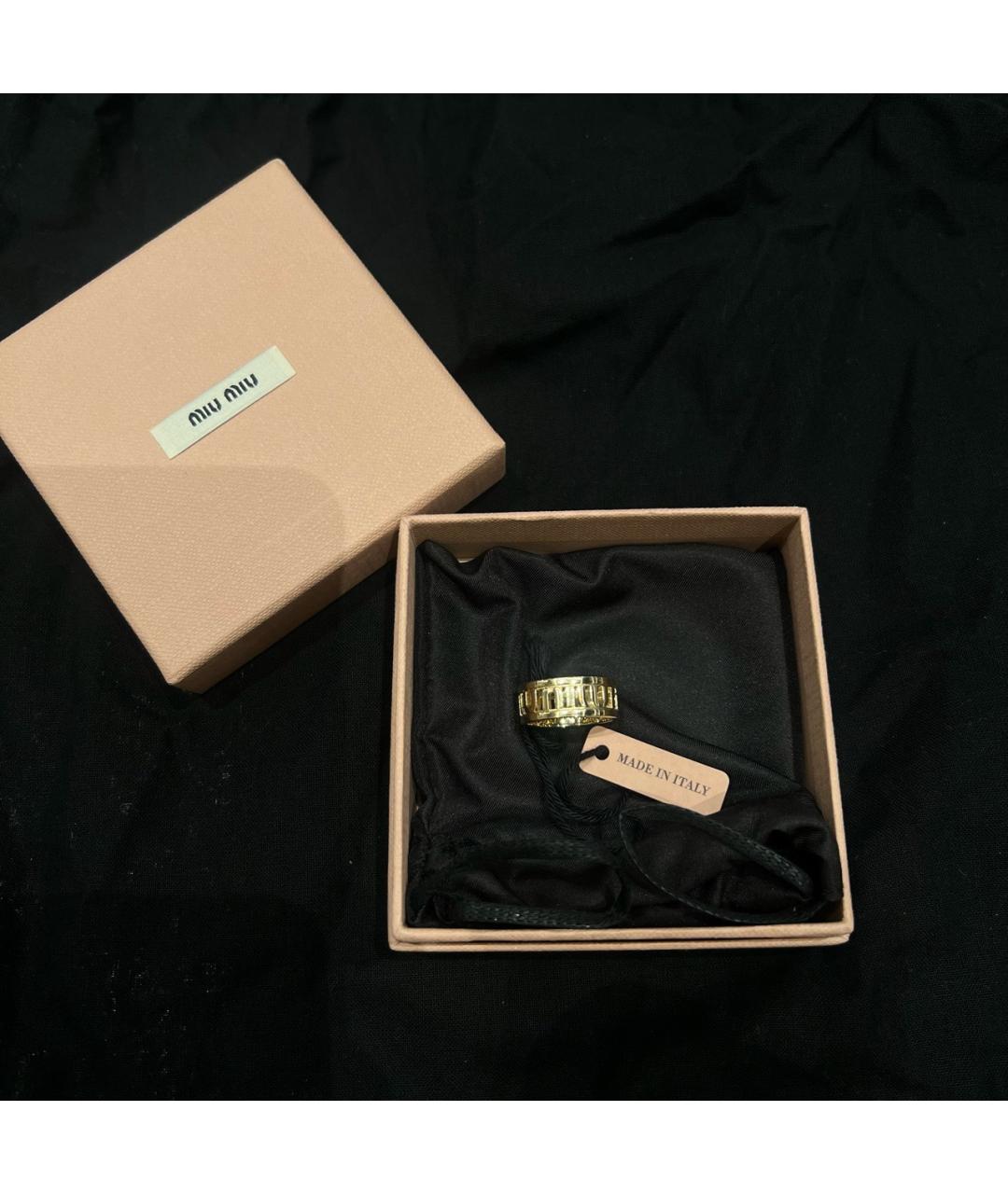 MIU MIU Золотое кольцо, фото 2