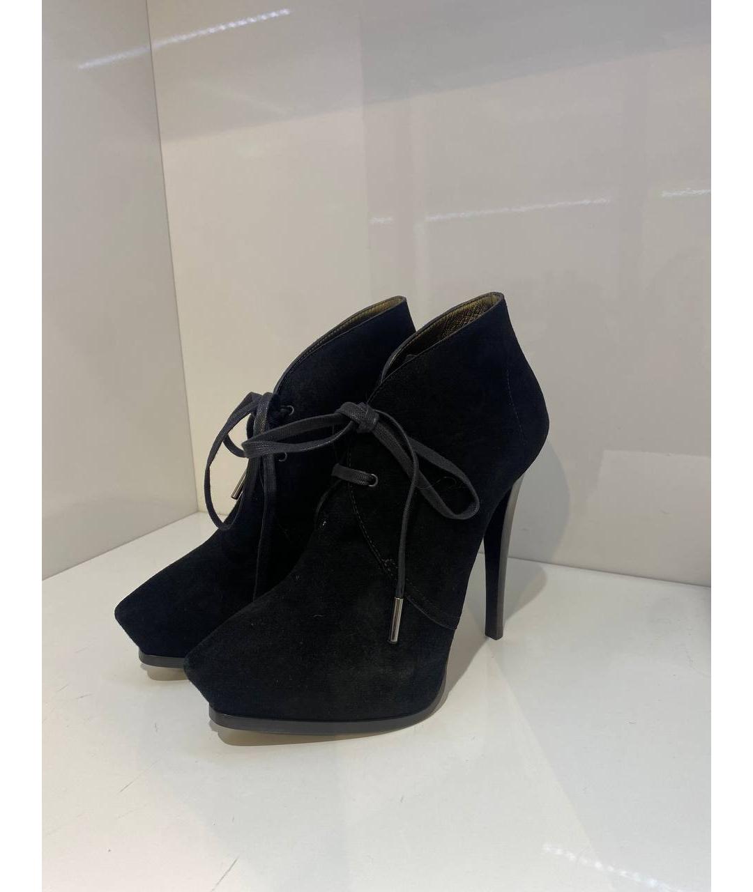 LANVIN Черные кожаные ботинки, фото 2