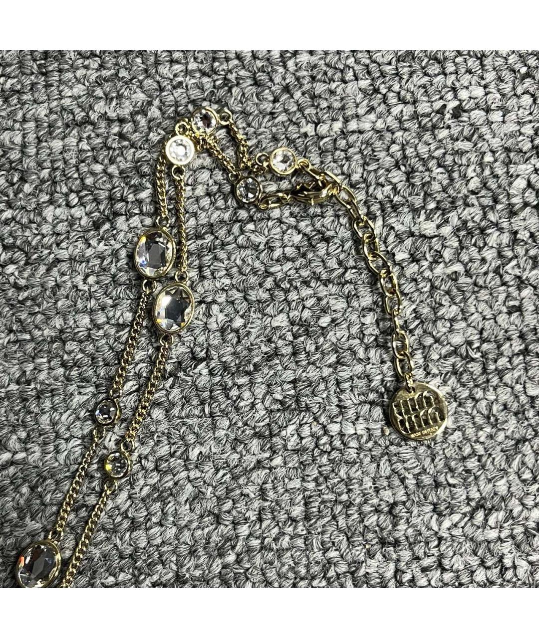 MIU MIU Золотое металлическое колье, фото 6