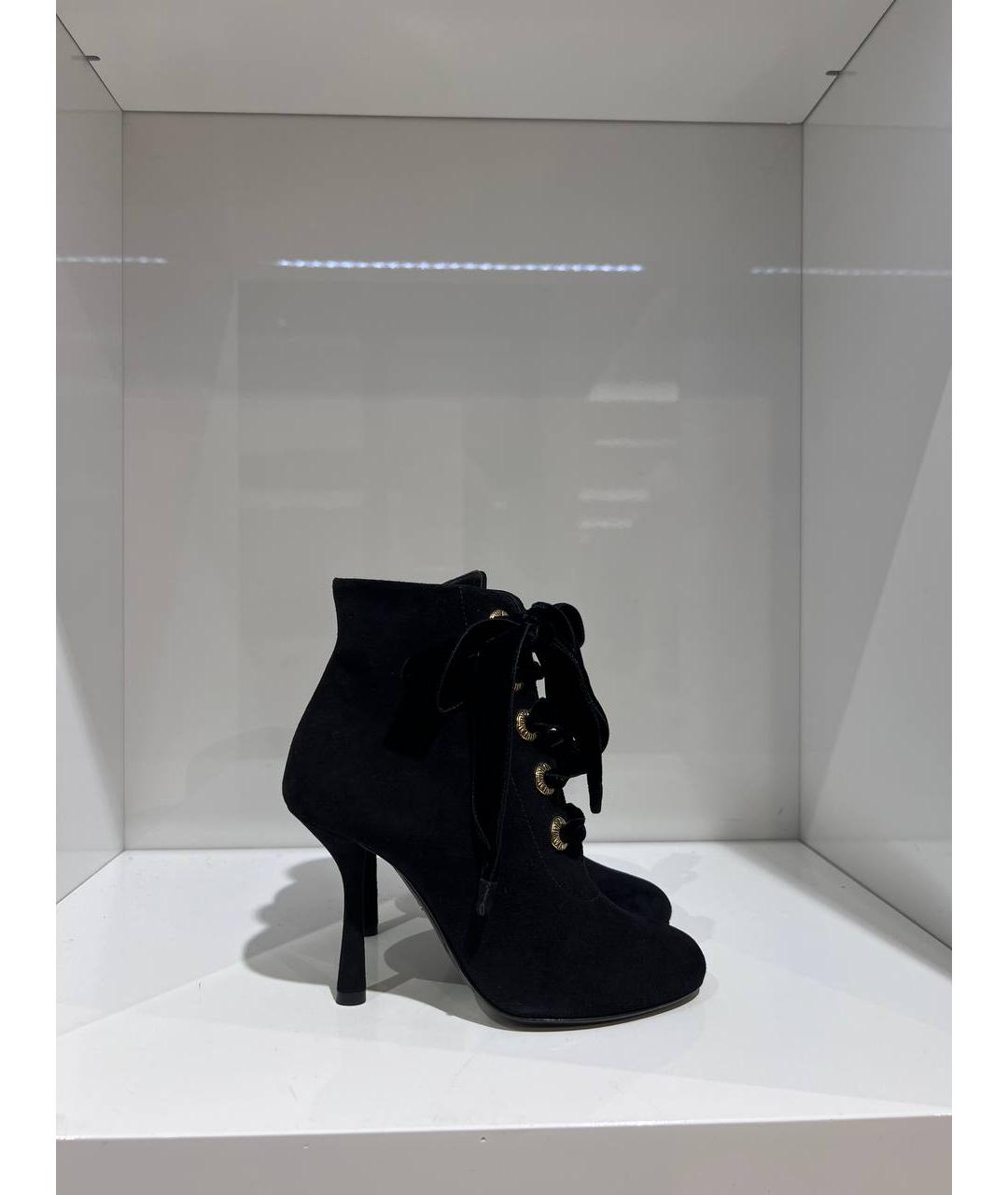 LANVIN Черные замшевые ботинки, фото 4