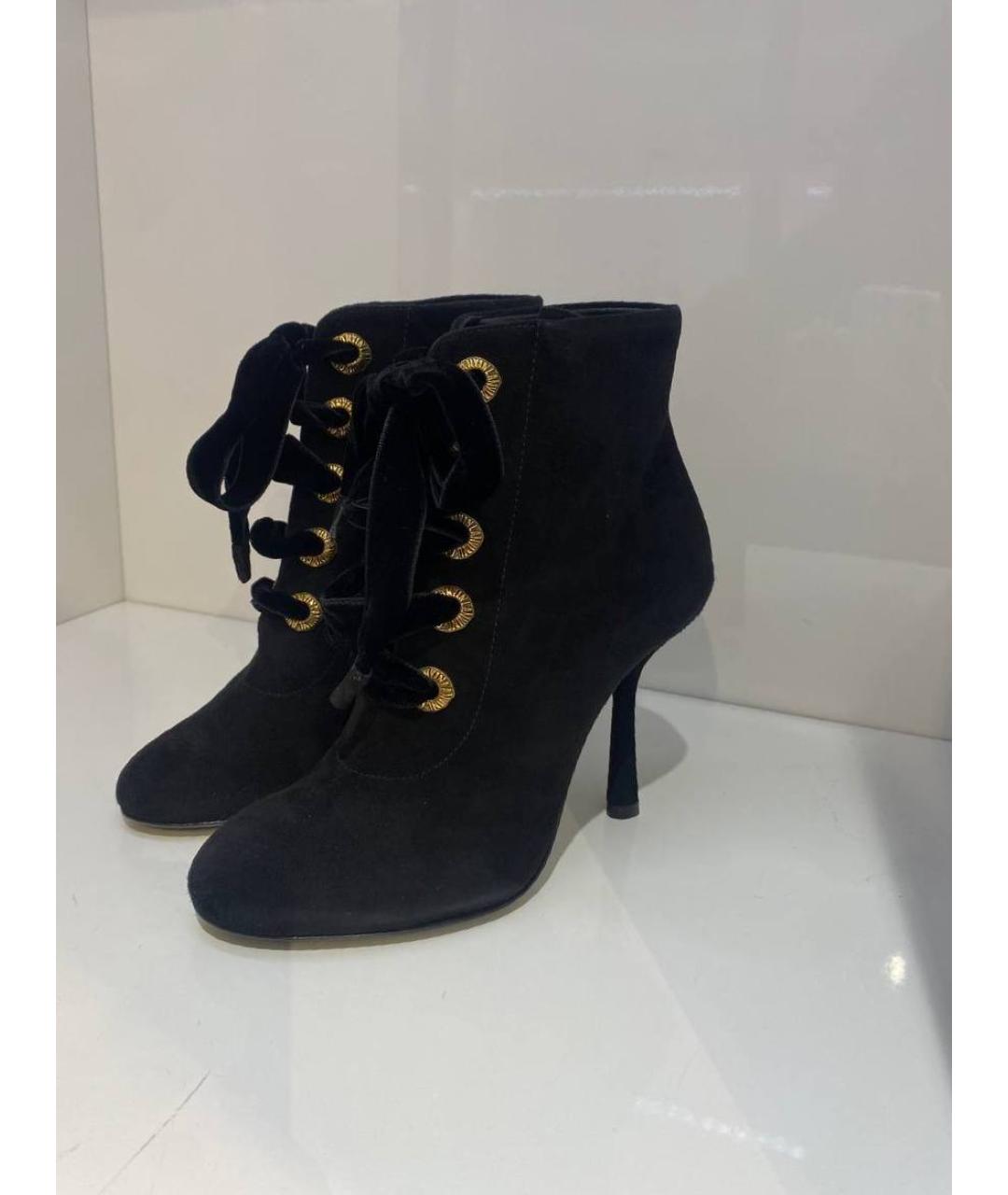 LANVIN Черные замшевые ботинки, фото 2