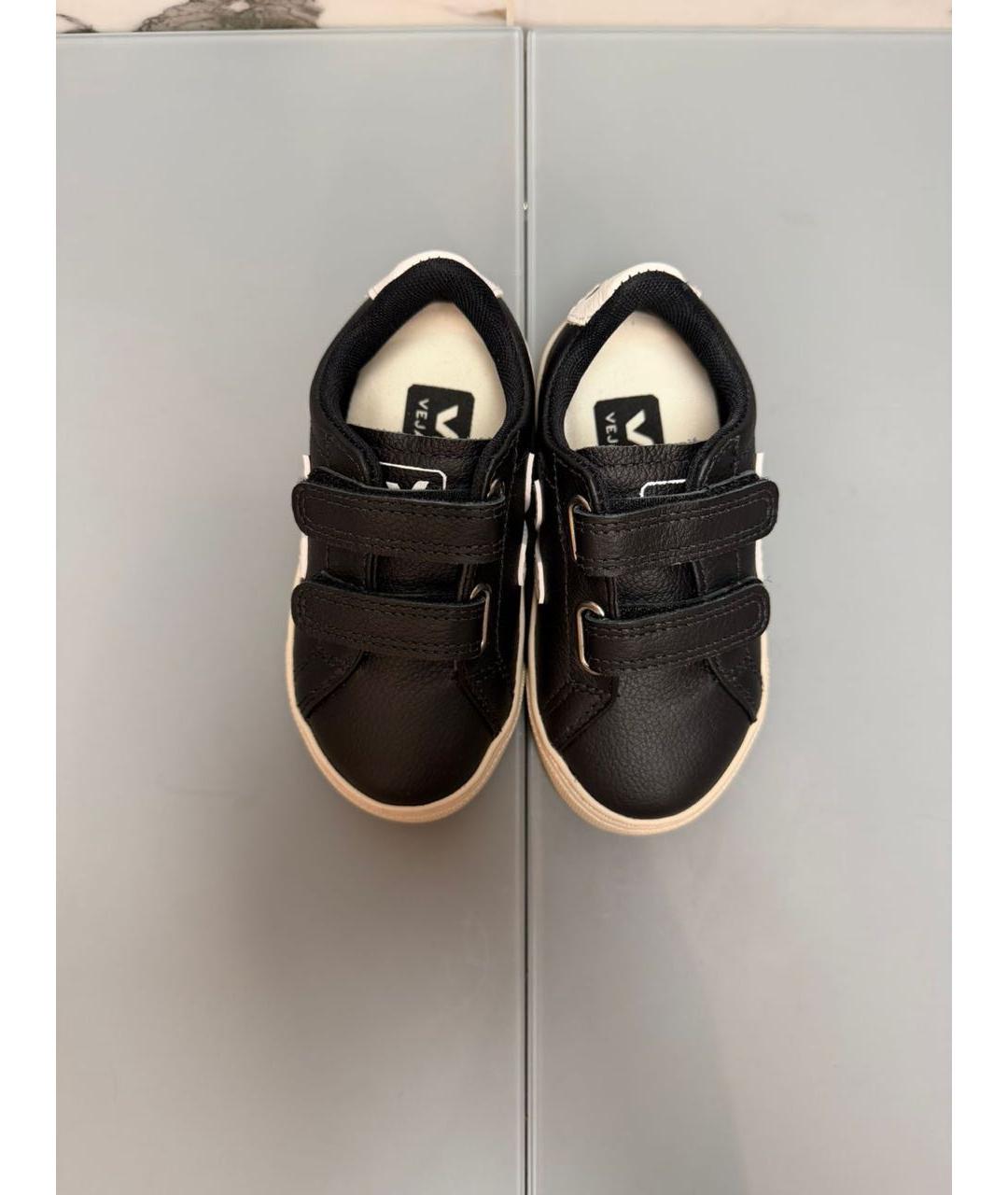 VEJA Черные кожаные кеды, фото 3