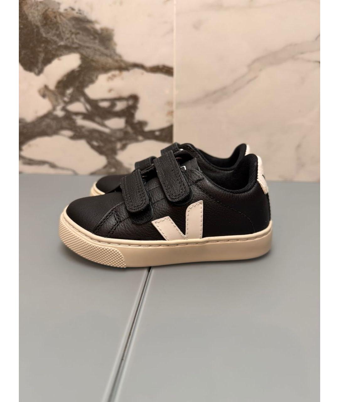 VEJA Черные кожаные кеды, фото 7