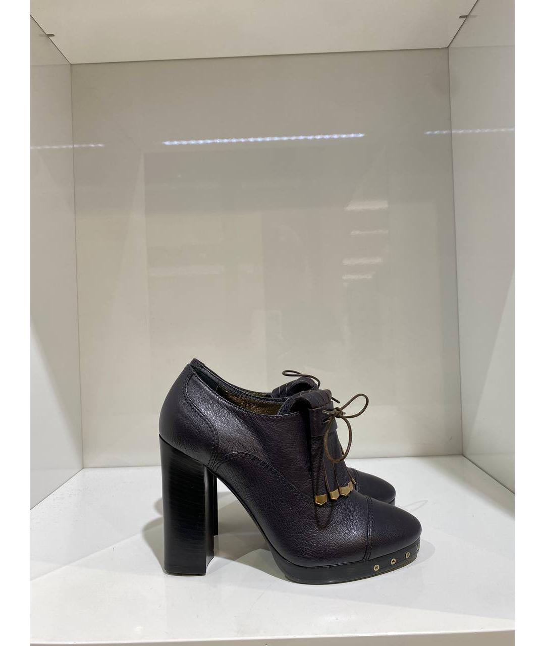 LANVIN Черные кожаные ботильоны, фото 3