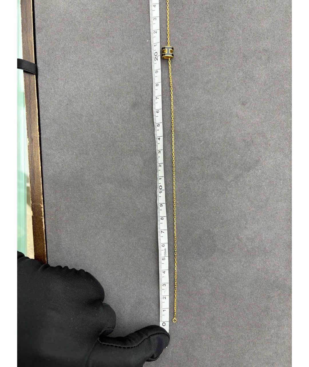 HERMES Золотая металлическая подвеска, фото 4