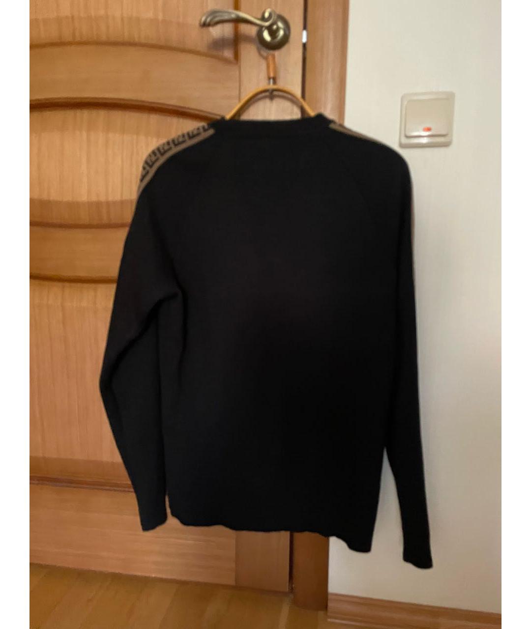 FENDI Черный шерстяной джемпер / свитер, фото 2