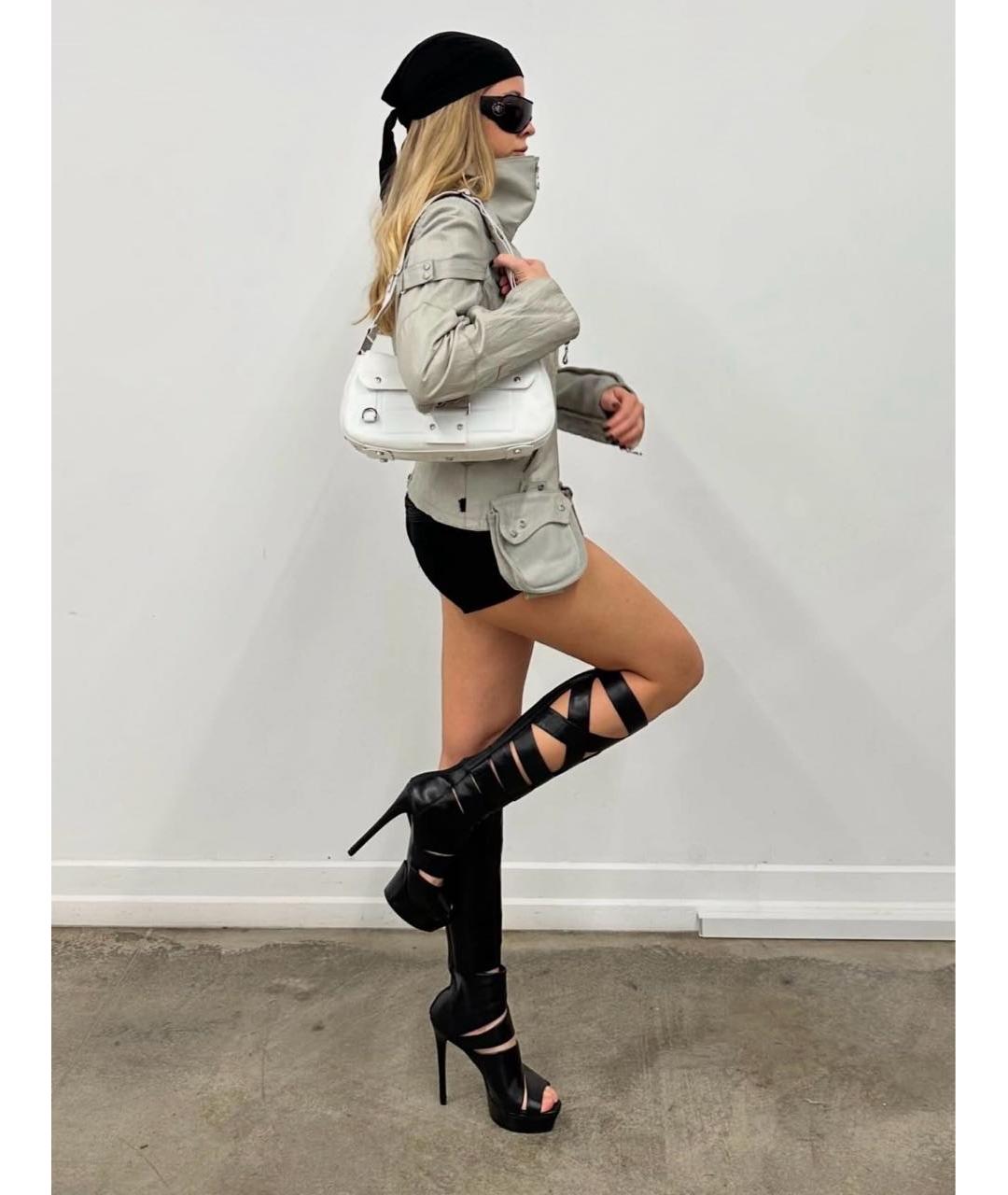 CHRISTIAN DIOR Белая кожаная сумка с короткими ручками, фото 6