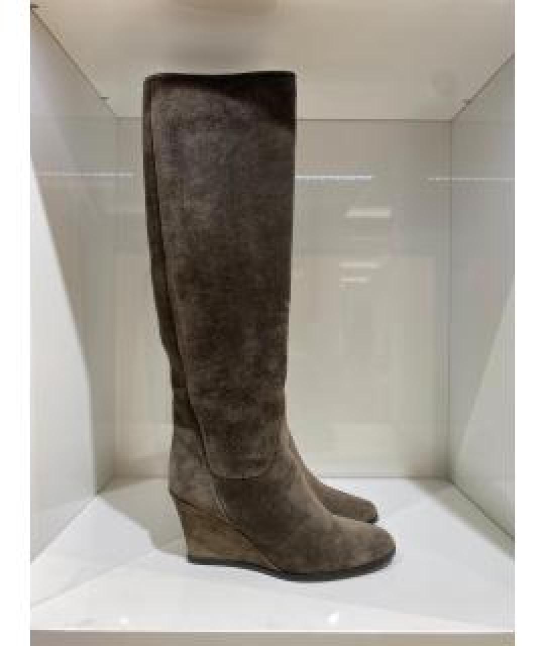 LANVIN Коричневые замшевые сапоги, фото 6