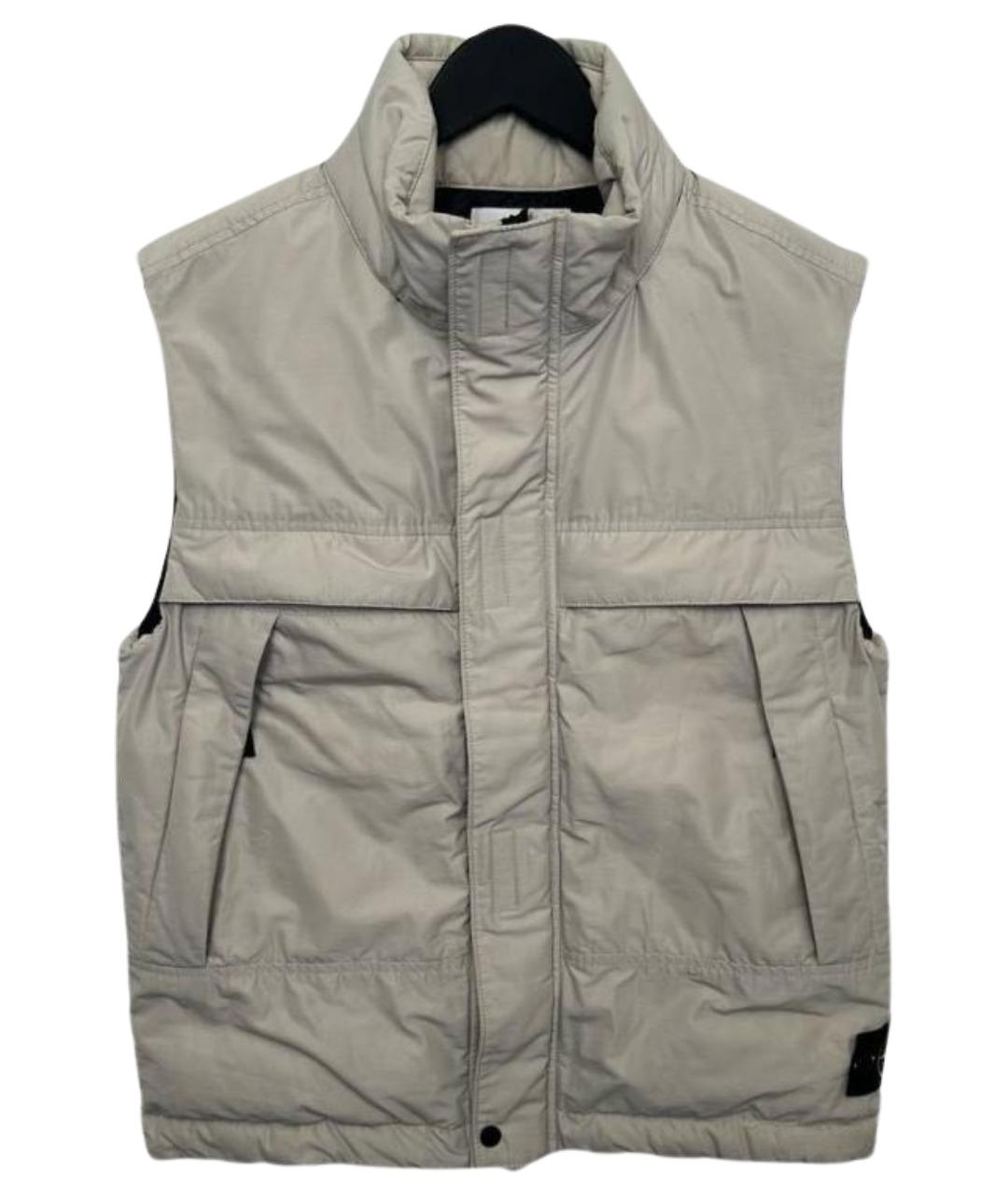 STONE ISLAND Бежевый полиамидовый жилет, фото 1