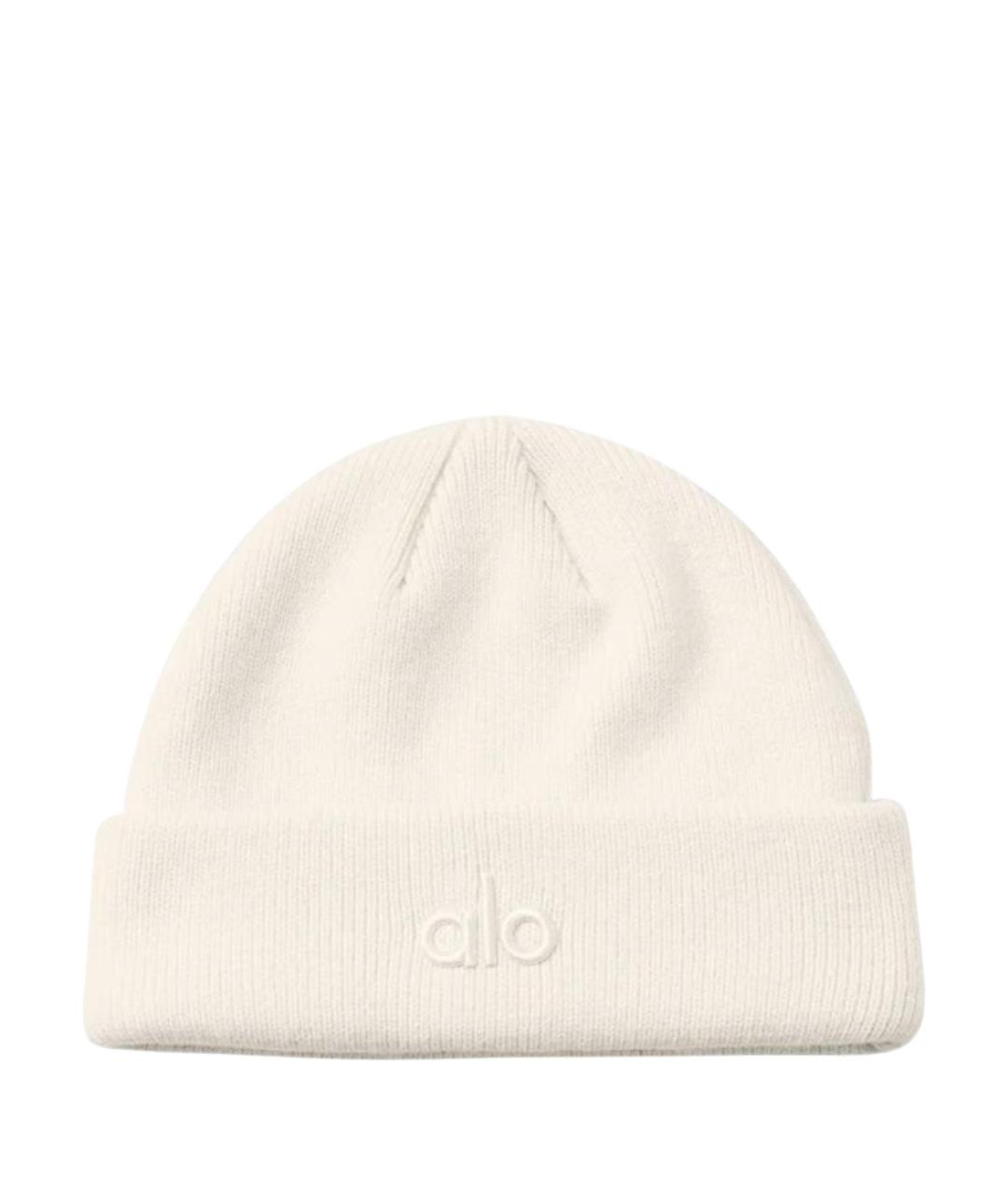 ALO YOGA Белая шерстяная шапка, фото 1