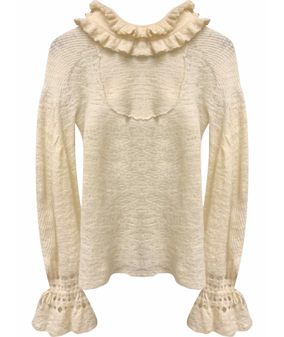 CHANEL Бежевая шерстяная водолазка, фото 1