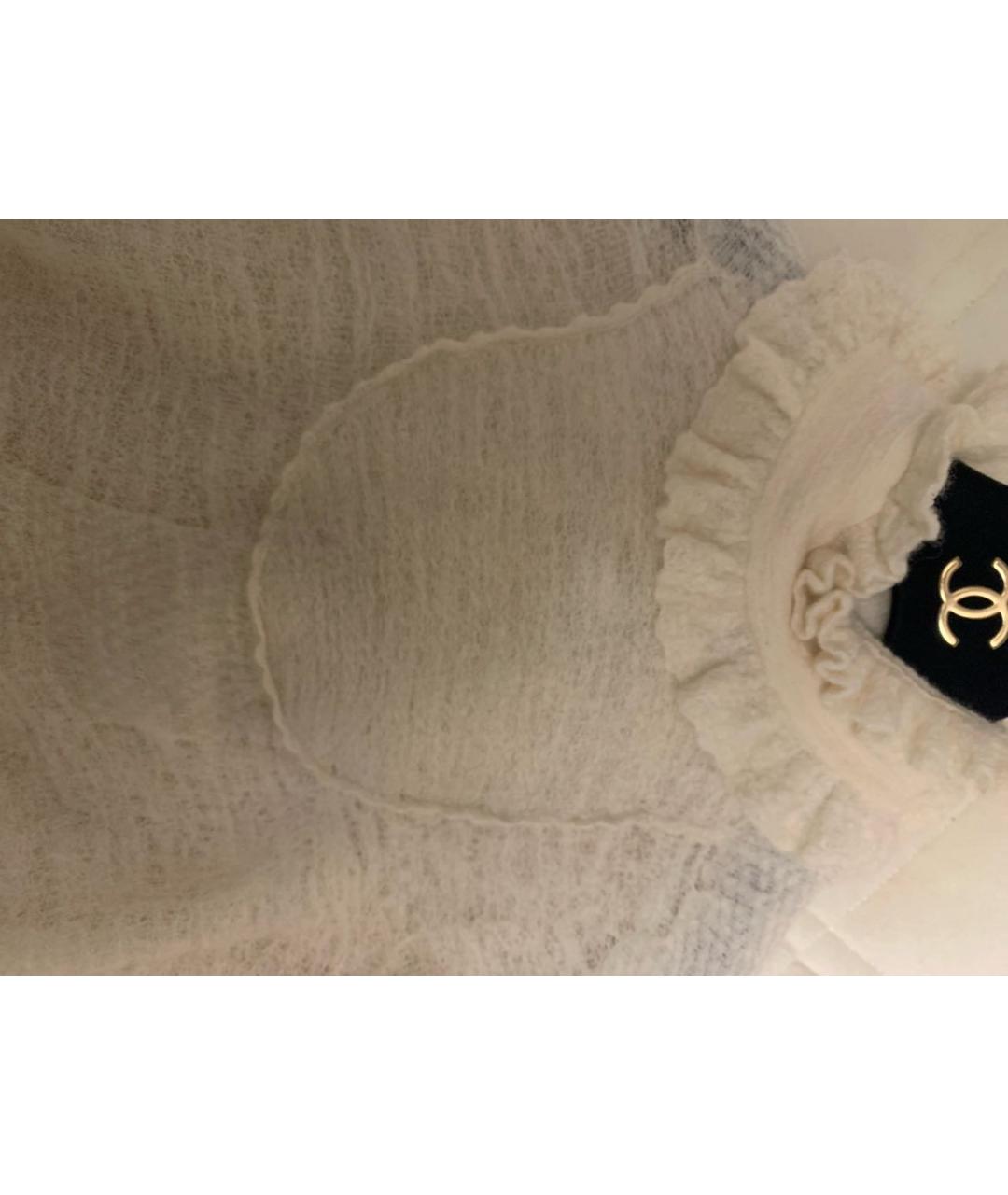 CHANEL Бежевая шерстяная водолазка, фото 4