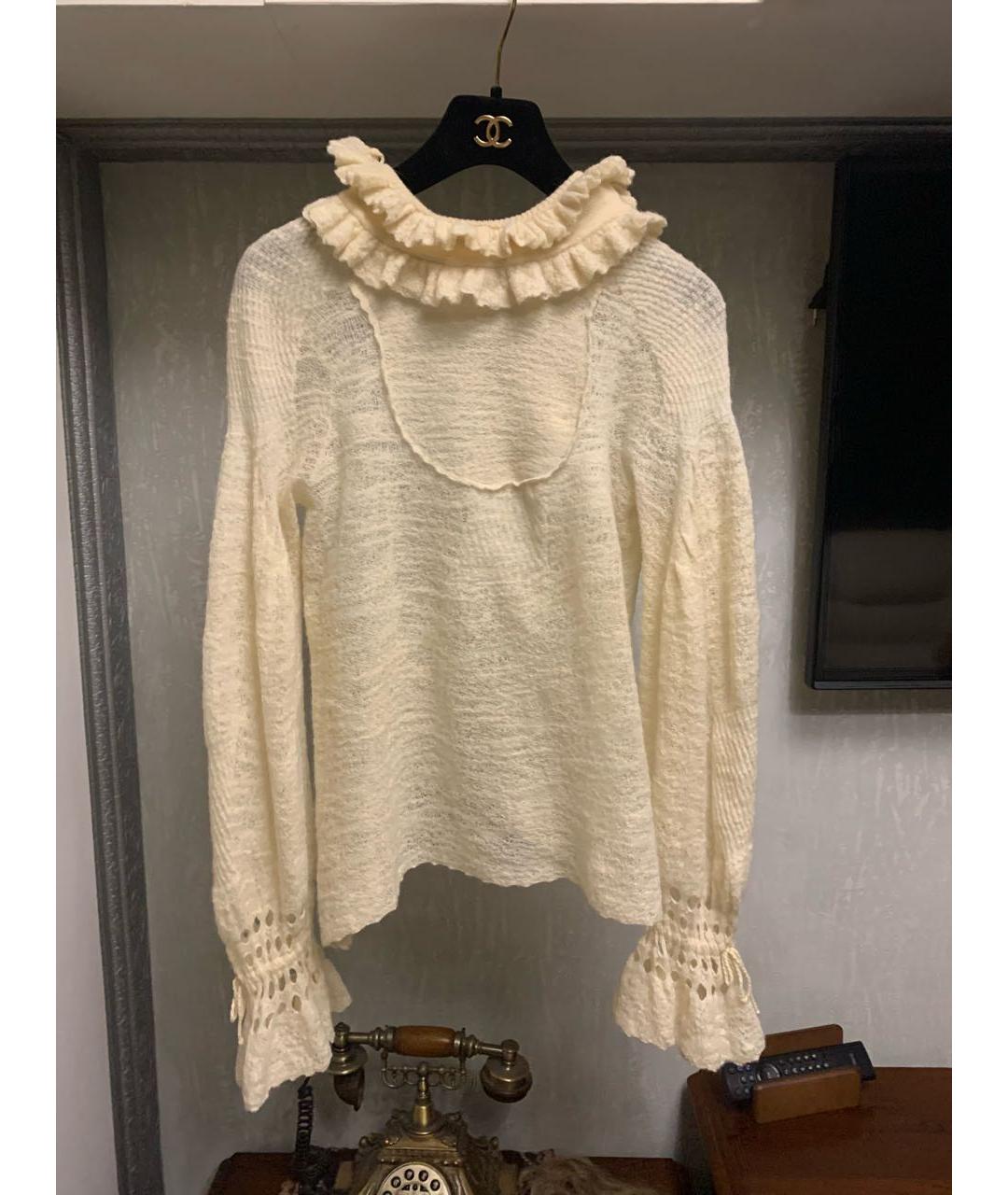 CHANEL Бежевая шерстяная водолазка, фото 7