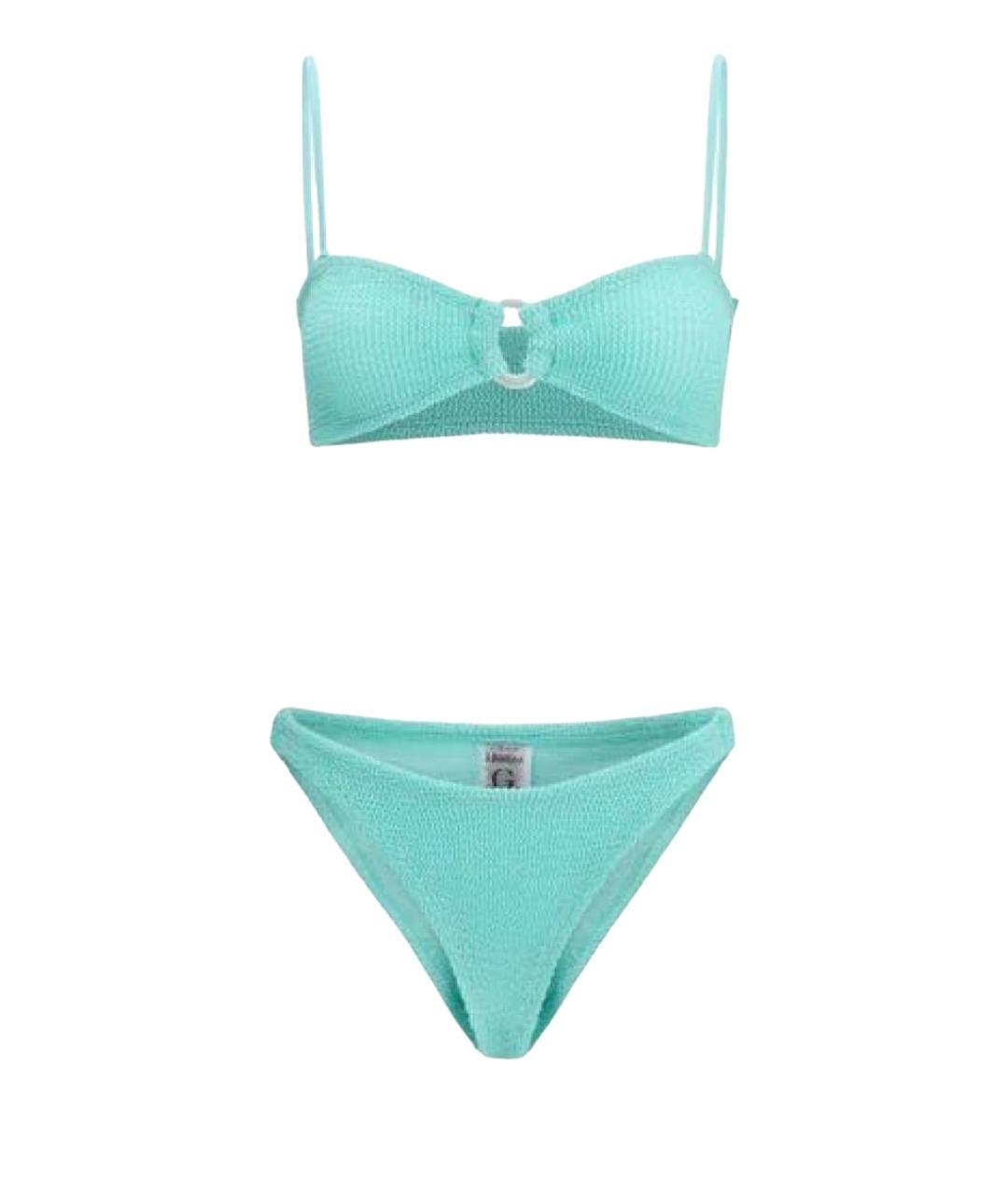 HUNZA G Салатовый полиамидовый купальник, фото 1