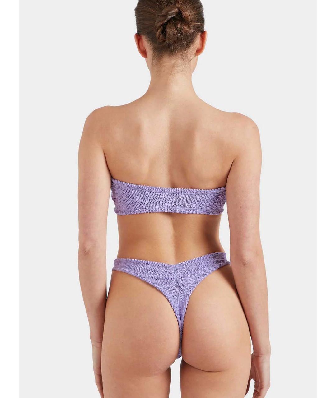 HUNZA G Фиолетовый полиамидовый купальник, фото 2