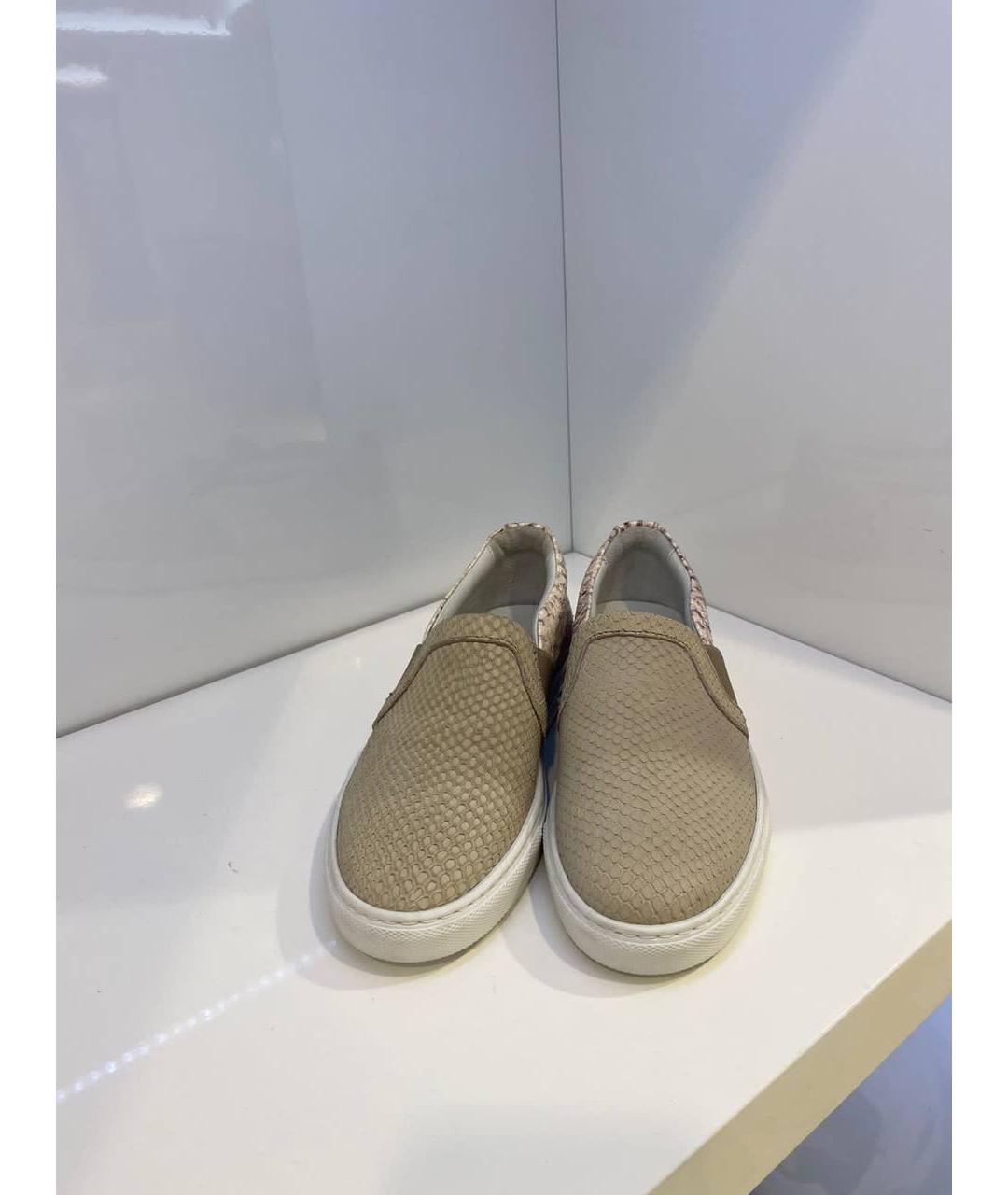 LANVIN Бежевые кожаные эспадрильи, фото 2