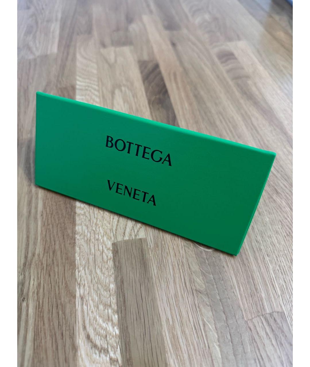 BOTTEGA VENETA Коричневые металлические солнцезащитные очки, фото 4