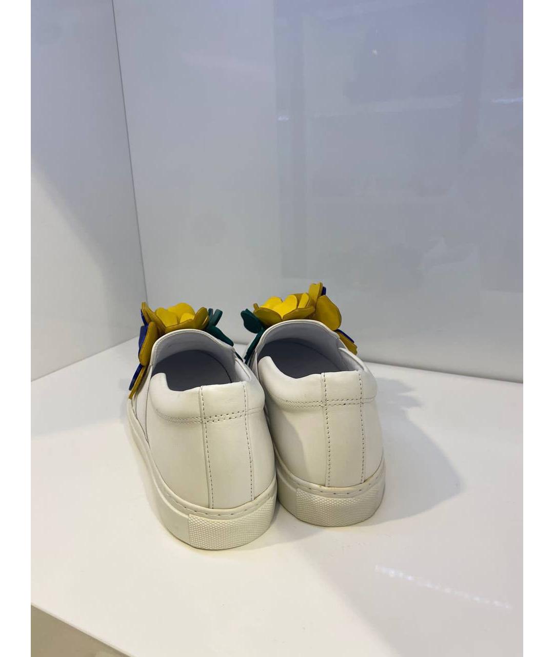 LANVIN Белые кожаные лоферы, фото 3