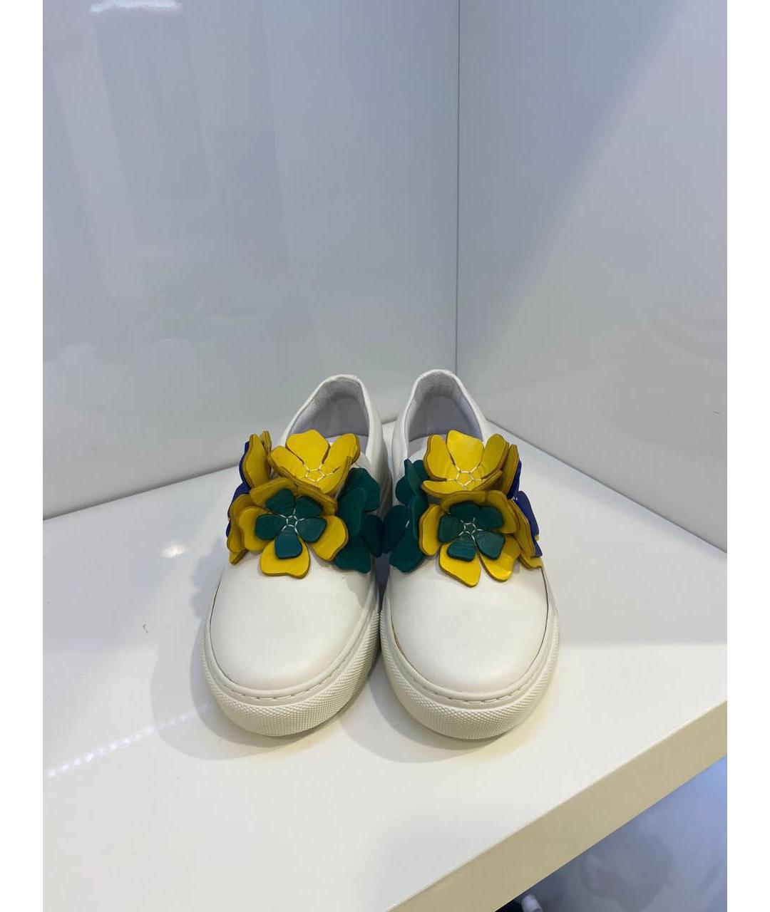 LANVIN Белые кожаные лоферы, фото 2