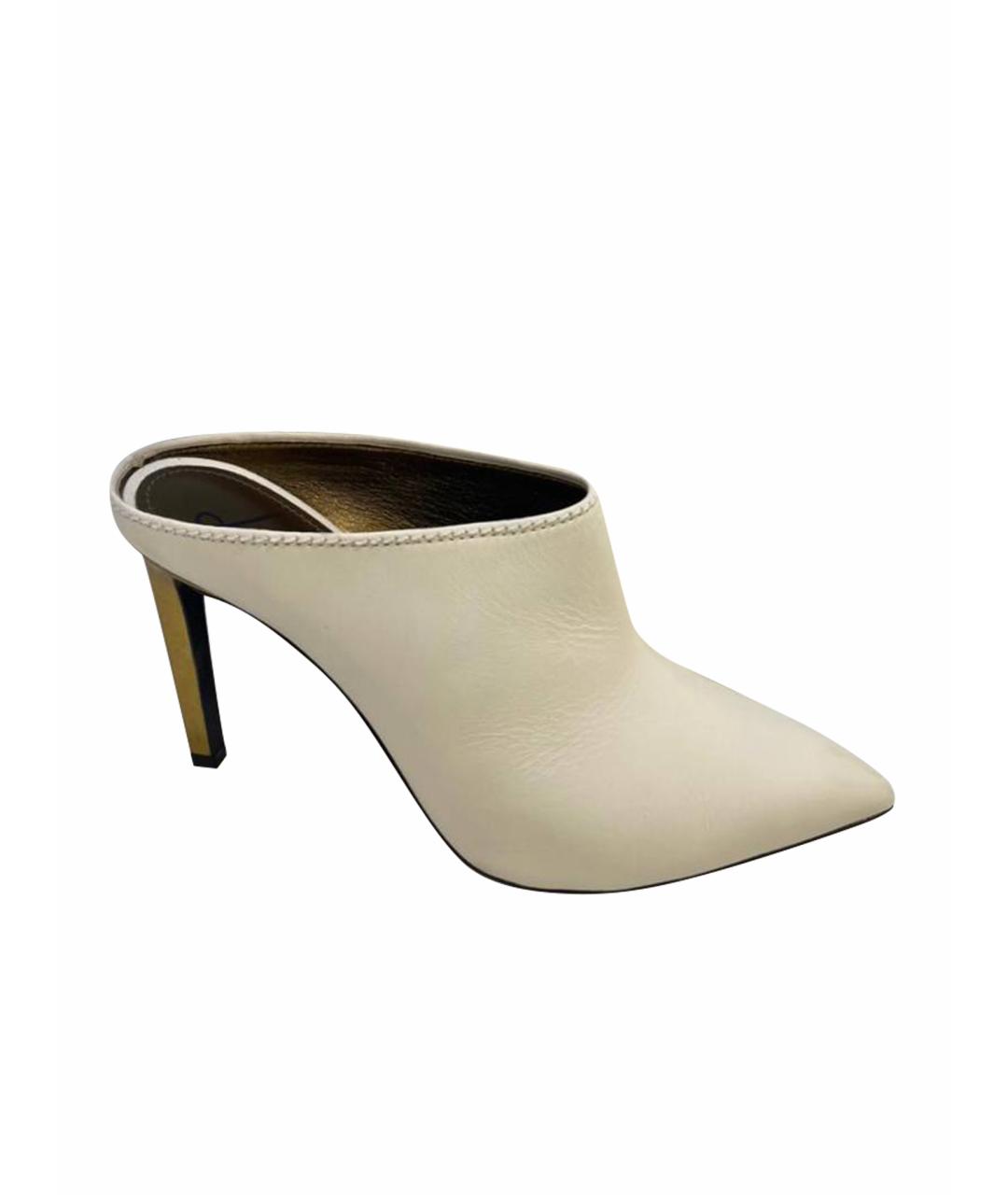 LANVIN Белые кожаные туфли, фото 1